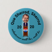 Que Sherrod, Sherrod Ronde Button 5,7 Cm (Voorkant)