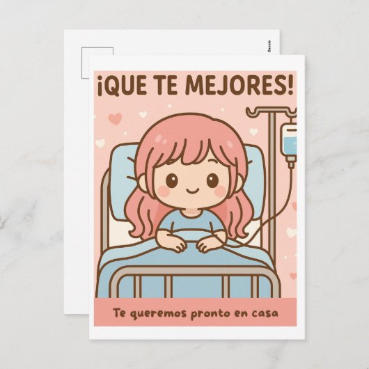 Que te mejores (Mujer) Feestdagenkaart (Voorkant / Achterkant)