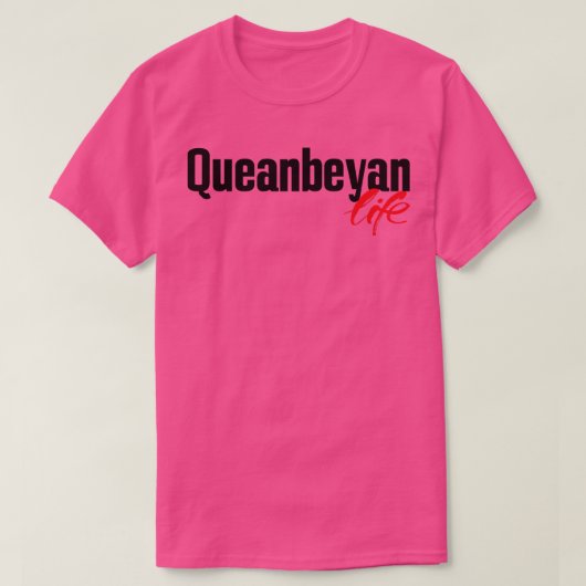 Queanbeyan Life T-shirt (Design voorkant)