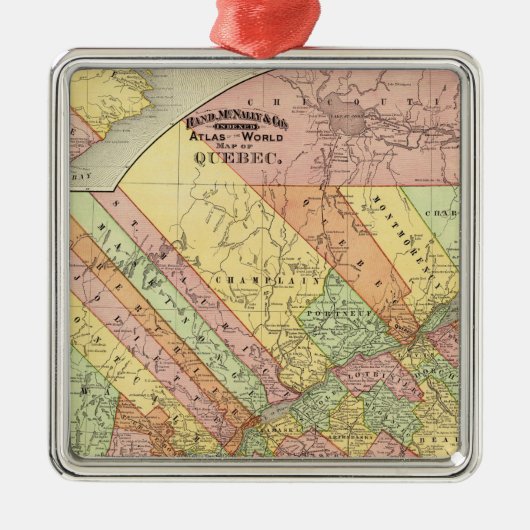 Quebec 2 metalen ornament (Voorkant)