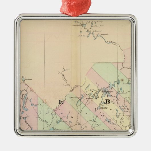 Quebec 3 metalen ornament (Voorkant)