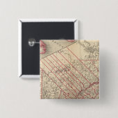 Quebec 3 vierkante button 5,1 cm (Voorkant /achterkant)