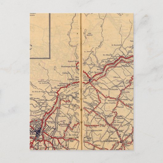 Quebec 4 briefkaart (Voorkant)