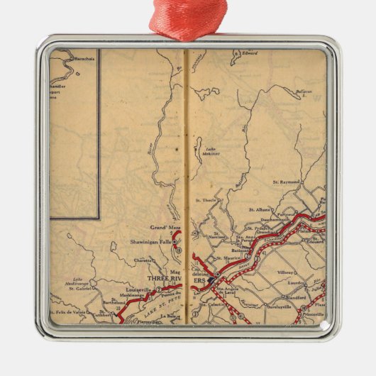 Quebec 4 metalen ornament (Voorkant)