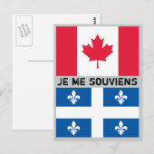 Quebec Briefkaart (Voorkant / Achterkant)