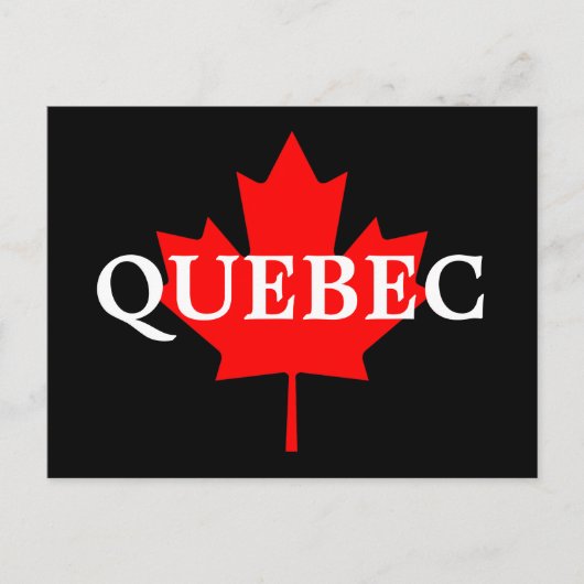 QUEBEC BRIEFKAART (Voorkant)
