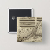 Quebec, Canada 2 Vierkante Button 5,1 Cm (Voorkant /achterkant)