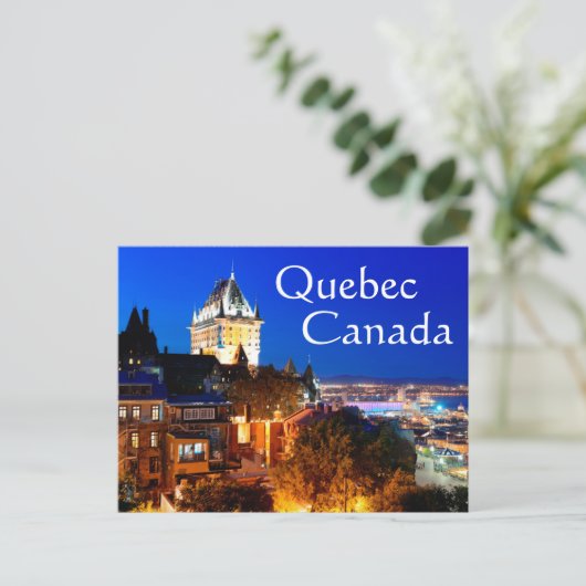 Quebec Canada Briefkaart (Staand voorkant)