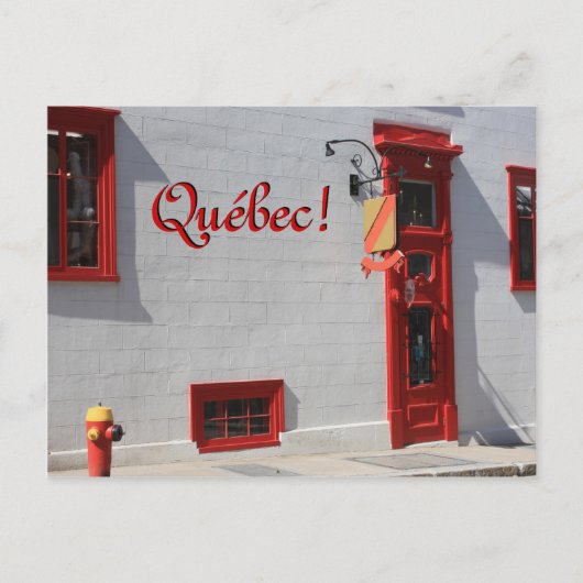 Quebec, Canada Briefkaart (Voorkant)