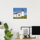 Quebec, Canada. Cap D'Espoir vuurtoren. Poster (Thuiskantoor)
