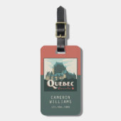 Quebec Canada Château Frontenac | Bagagelabel (Voorkant verticaal)