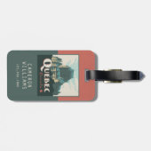 Quebec Canada Château Frontenac | Bagagelabel (Achterkant horizontaal)