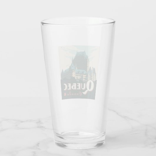 Quebec Canada Château Frontenac | Glas (Achterkant)
