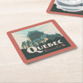 Quebec Canada Château Frontenac | Kartonnen Onderzetters (Schuin)