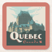 Quebec Canada Château Frontenac | Kartonnen Onderzetters (Voorkant)