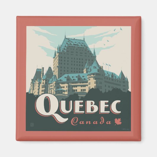 Quebec Canada Château Frontenac | Magneet (Voorkant)