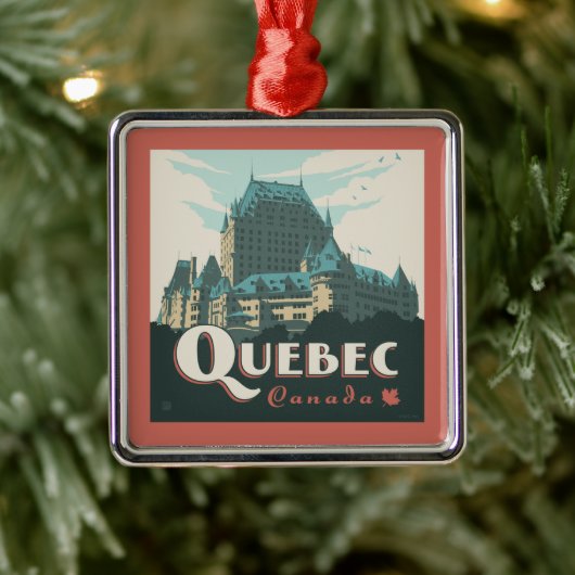 Quebec Canada Château Frontenac | Metalen Ornament (Boom)