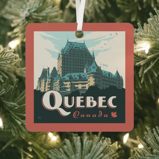 Quebec Canada Château Frontenac | Metalen Ornament (Insitu)
