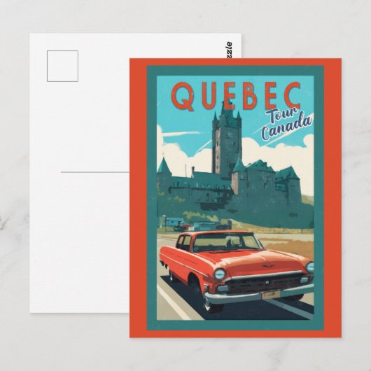  Quebec Canada Chateau Frontenac Reizen Briefkaart (Voorkant / Achterkant)