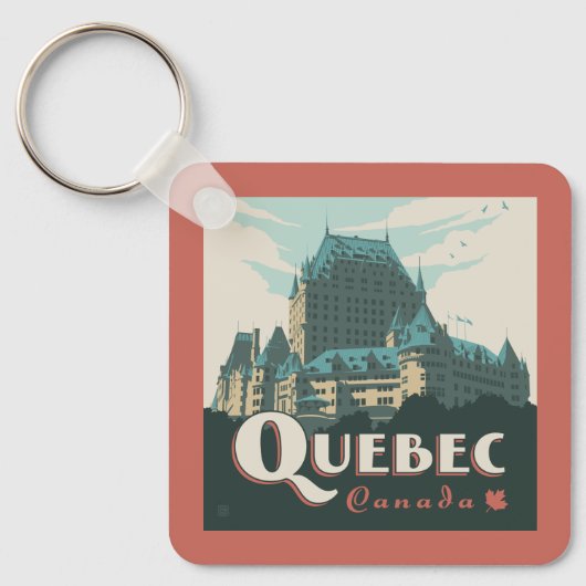 Quebec Canada Château Frontenac | Sleutelhanger (Voorkant)