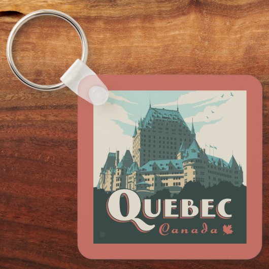 Quebec Canada Château Frontenac | Sleutelhanger (Voorkant)