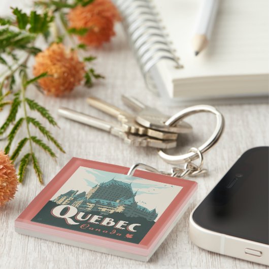 Quebec Canada Château Frontenac | Sleutelhanger (Voorkant Rechts)