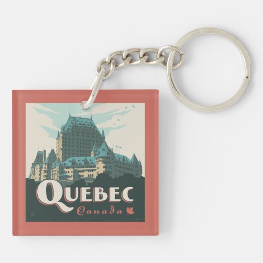Quebec Canada Château Frontenac | Sleutelhanger (Achterkant)
