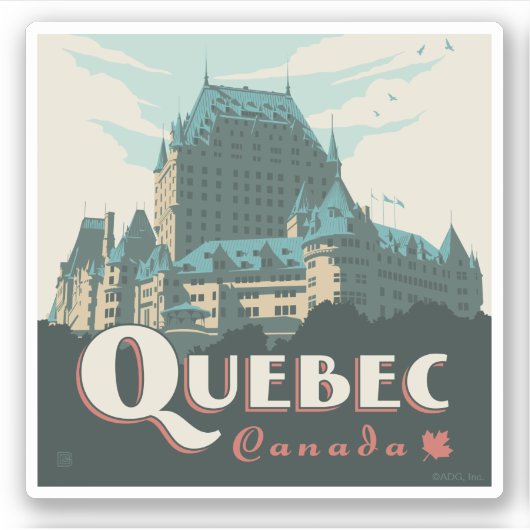 Quebec Canada Château Frontenac | Sticker (Voorkant)