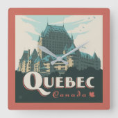 Quebec Canada Château Frontenac | Vierkante Klok (Voorkant)