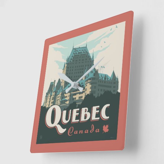 Quebec Canada Château Frontenac | Vierkante Klok (Hoek)