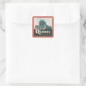 Quebec Canada Château Frontenac | Vierkante Sticker (Tas)