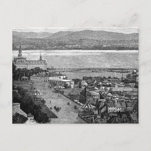 Quebec, Canada, Dufferin Terrace, circa 1875 Briefkaart (Voorkant)