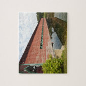 Quebec, Canada. Galipeault overdekte brug in Legpuzzel (Verticaal)