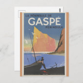  Quebec Canada Gaspe Peninsula Reizen Briefkaart (Voorkant / Achterkant)