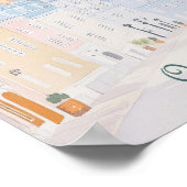 Quebec Canada Gouache Schilderillustratie Reizen Poster (Hoek)