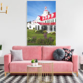 Quebec, Canada. Historisch Hotel Tadoussac, 2 Canvas Afdruk (Insitu (Woonkamer))