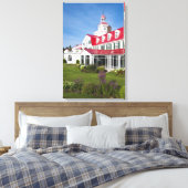 Quebec, Canada. Historisch Hotel Tadoussac, 2 Canvas Afdruk (Insitu (Slaapkamer))