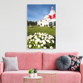 Quebec, Canada. Historisch Hotel Tadoussac, 3 Canvas Afdruk (Insitu (Woonkamer))