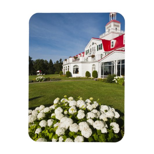 Quebec, Canada. Historisch Hotel Tadoussac, 3 Magneet (Verticaal)