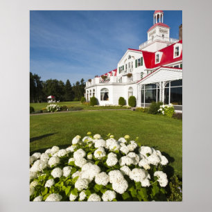 Quebec, Canada. Historisch Hotel Tadoussac, 3 Poster