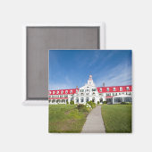 Quebec, Canada. Historisch Hotel Tadoussac, Magneet (Voorkant / Achterkant)