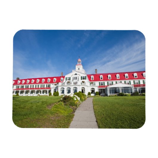 Quebec, Canada. Historisch Hotel Tadoussac, Magneet (Horizontaal)
