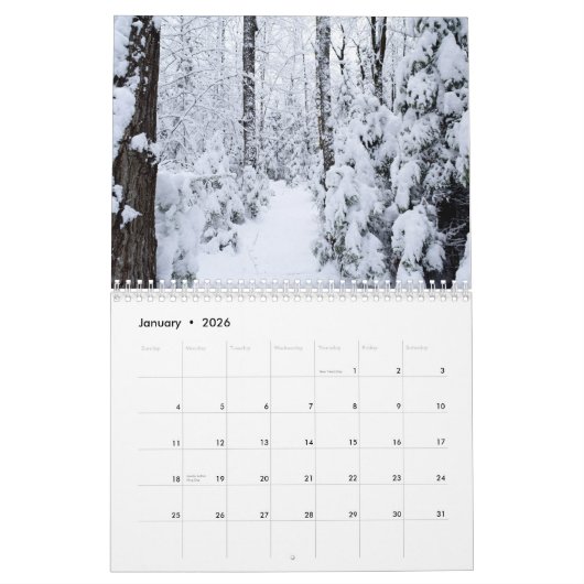 Quebec Canada Landscapes Seasonal Calendar Kalender (Jan 2026)