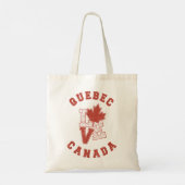  Quebec Canada Love Canadian Flag Tote Bag (Achterkant)