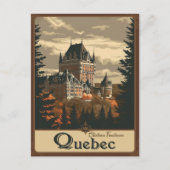 Quebec, Canada Majesteit van Le Château Frontenac Briefkaart (Voorkant)