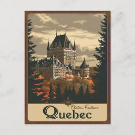 Quebec, Canada Majesteit van Le Château Frontenac Briefkaart