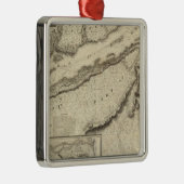 Quebec, Canada Metalen Ornament (Rechts)