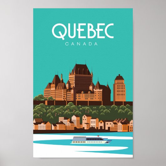 quebec canada poster van oldtimers (Voorkant)