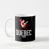 Quebec Canada Quebec Silhouette Souvenir uit Queb Koffiemok (Links)