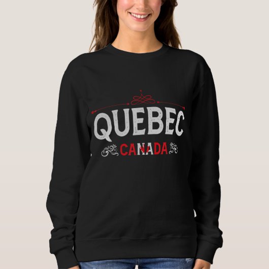 Quebec Canada Quebec Souvenir uit Quebec Trui (Voorkant)